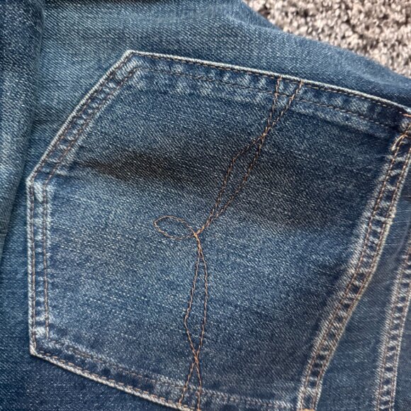 RALPH LAUREN LADIES EMBROIDERY RELAXED TAPER DENIM JEANS - Picture 8 of 8